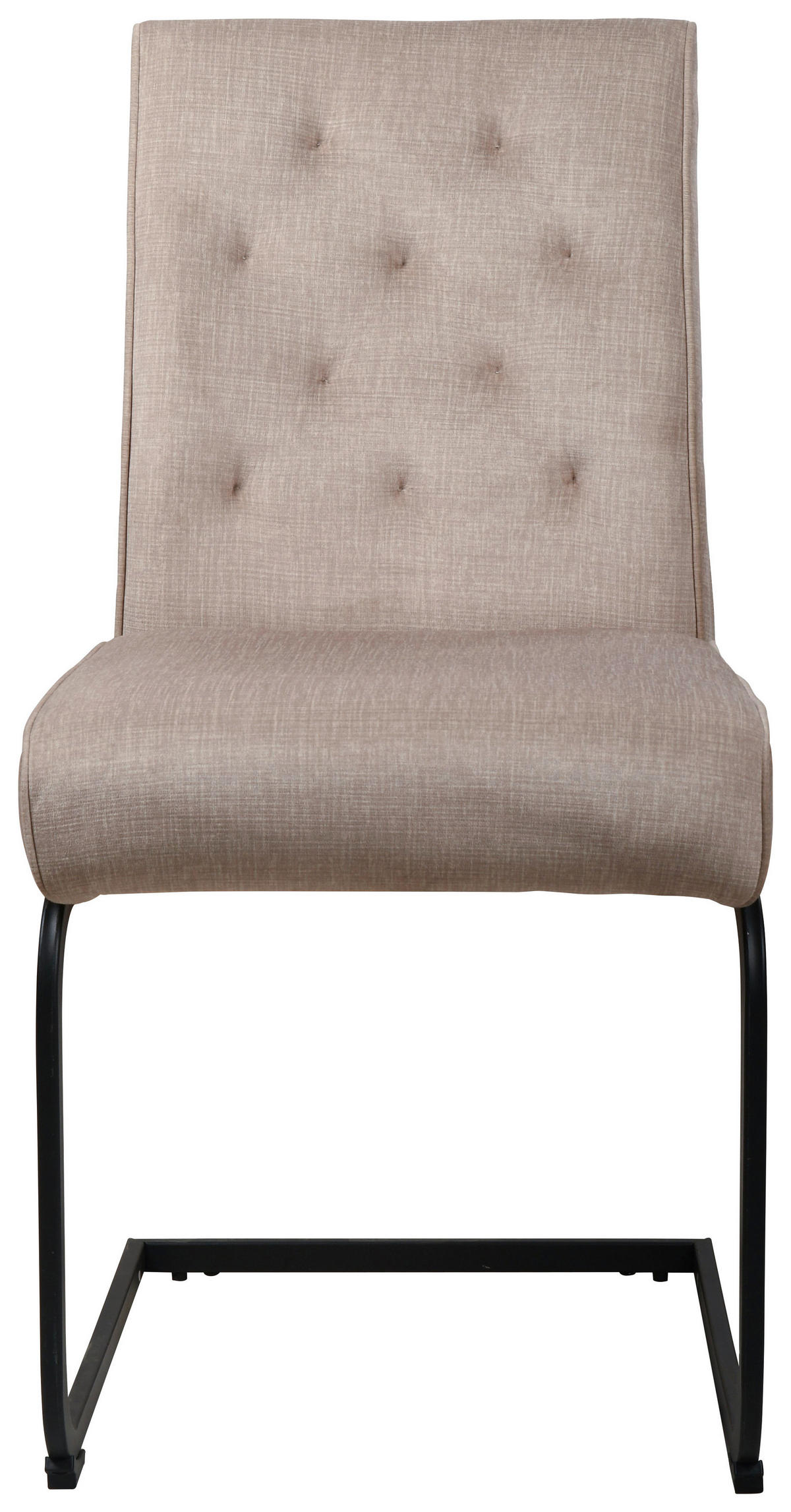 Schwingstuhl Canberra Cappuccino schwarz Samtoptik Metall B/H/T: ca. 63x92x49 cm Canberra - schwarz/Cappuccino (63,00/92,00/49,00cm)