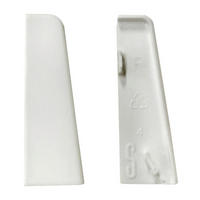 Endkappe weiß L/B/H: ca. 1x1x5,8 cm Endkappe Weiß 58mm (2 Stück) - weiß (1,00/1,00/5,80cm)