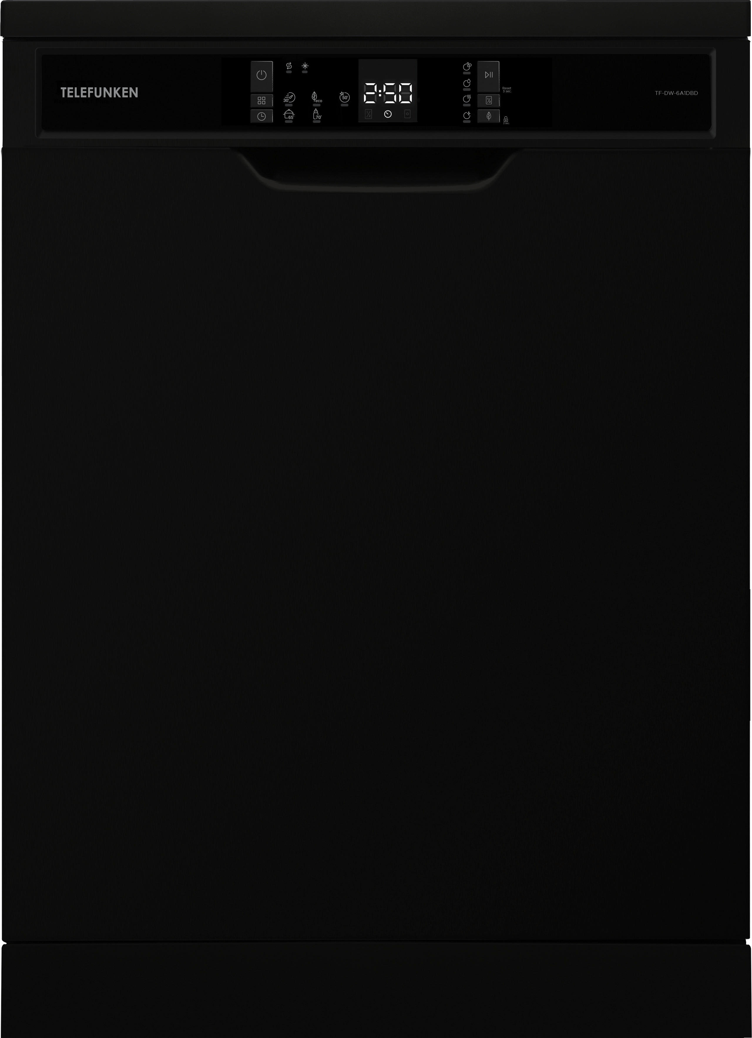 Telefunken Geschirrspüler schwarz B/H/T: ca. 60x85x60 cm Geschirrspüler TF-DW-6A1DBD - schwarz (60,00/85,00/60,00cm) - TELEFUNKEN