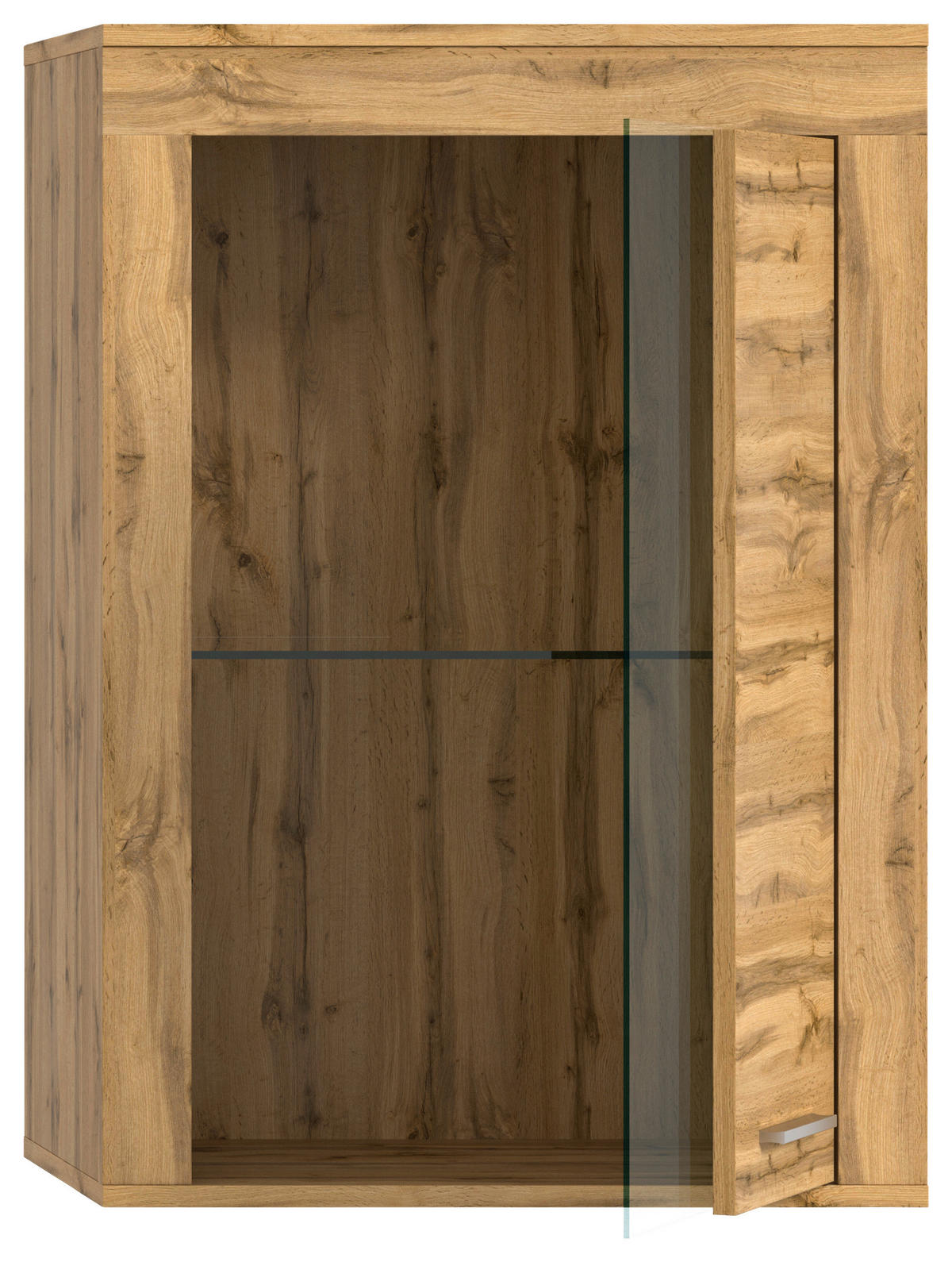 Vitrine Jam Eiche Wotan Nachbildung B/H/T: ca. 60x86x35 cm Jam - Eiche (60,00/86,00/35,00cm) - xonox.home