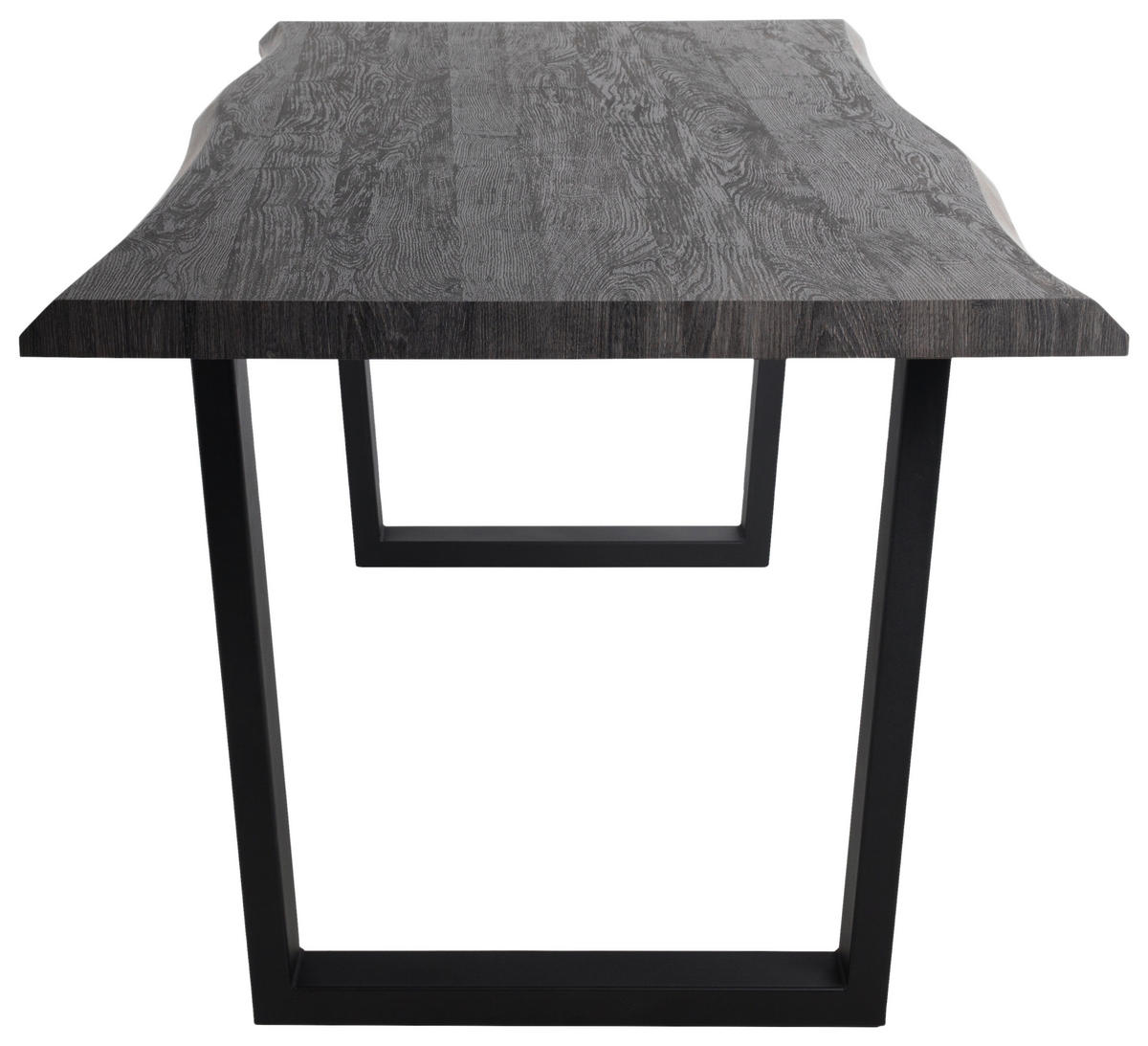 Esstisch Thea grau Akazie Nachbildung B/H/T: ca. 180x76x90 cm Thea - schwarz/grau (180,00/76,00/90,00cm)