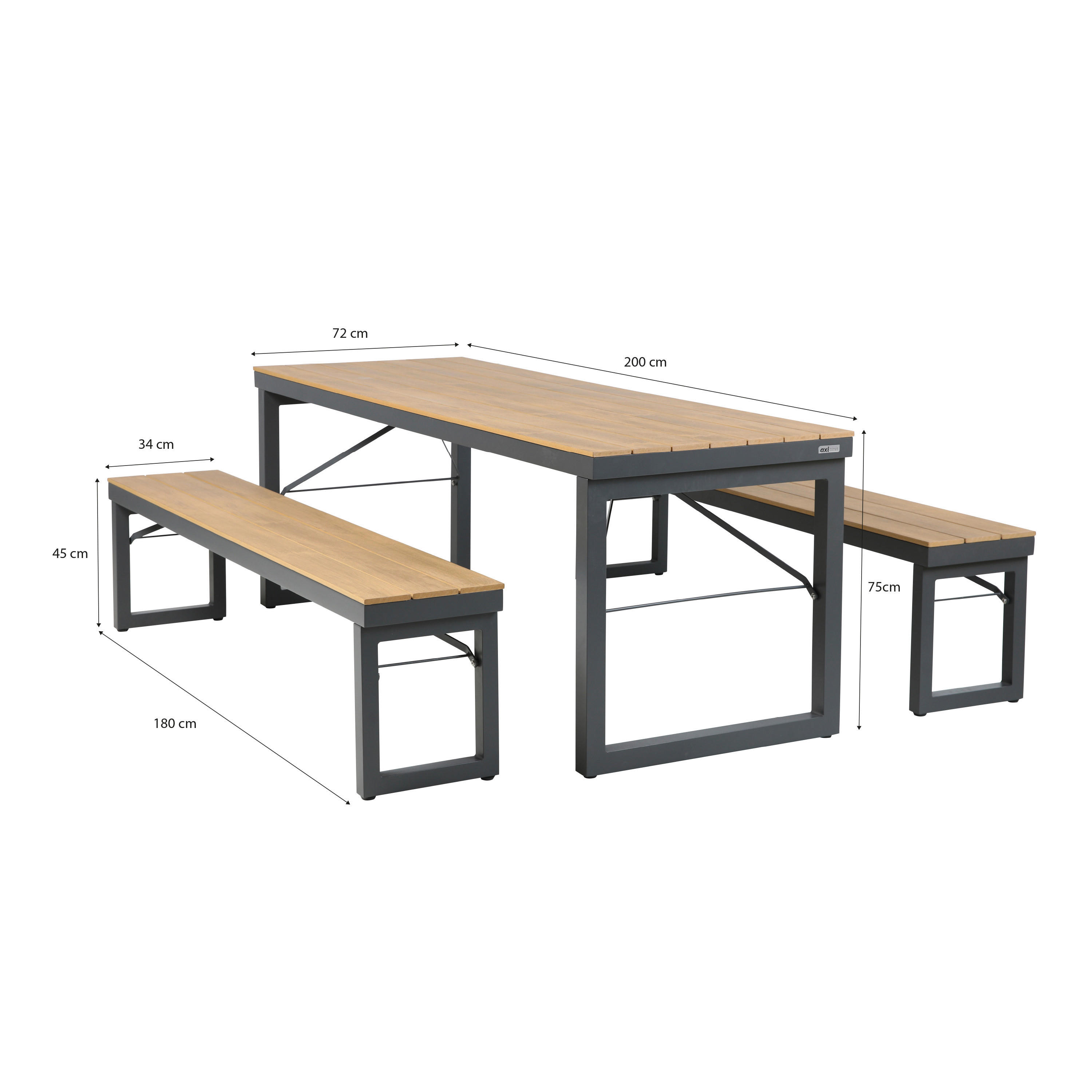 AXI Outdoor Living Gartenset Chiant brau...