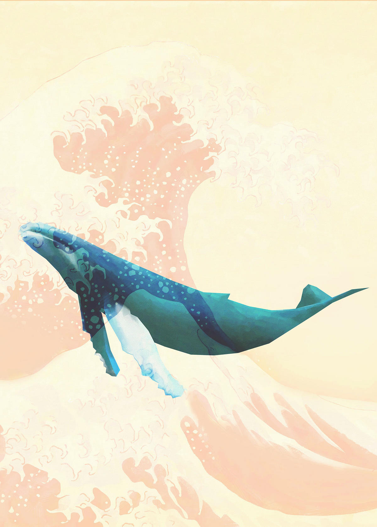 Komar Fototapete Whale Voyage B/L: ca. 200x280 cm Whale Voyage - (200,00/280,00cm) - Komar
