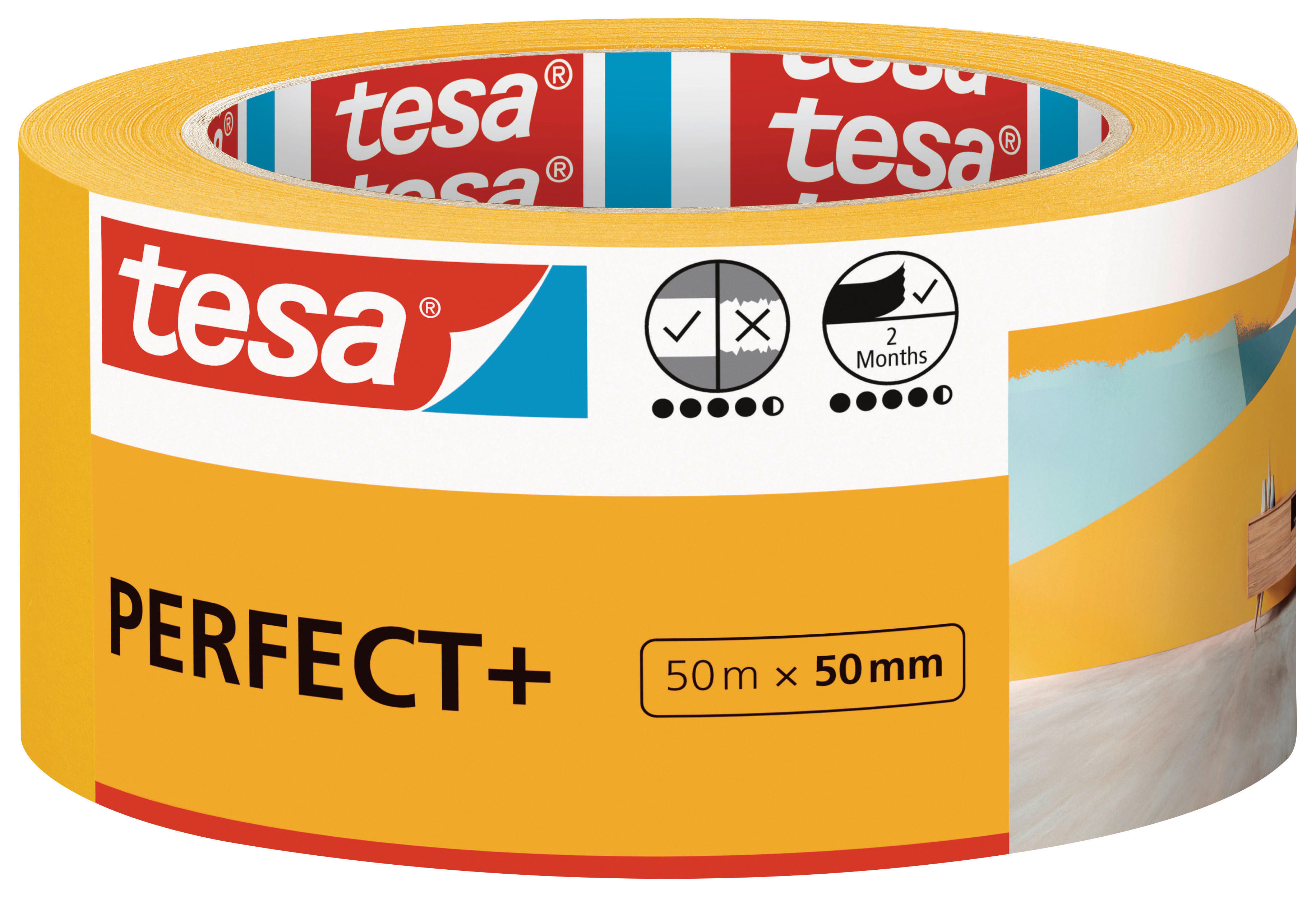 tesa Malerband B/L: ca. 5x5000 cm Malerband_Perfect+_tesa 50mx50mm - (5,00/5000,00cm) - tesa