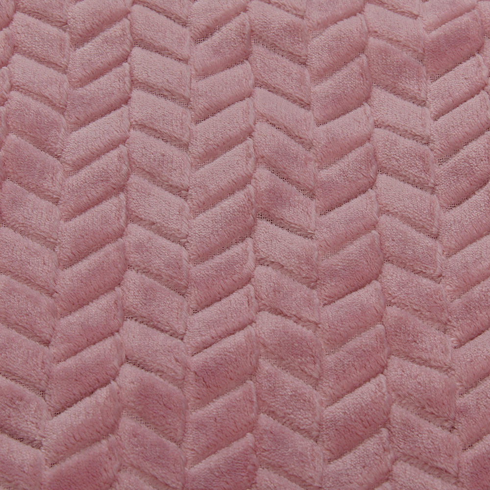 Microfaser Bettwäsche ZickZack Flanell ZickZack - rosa (135,00/200,00cm)