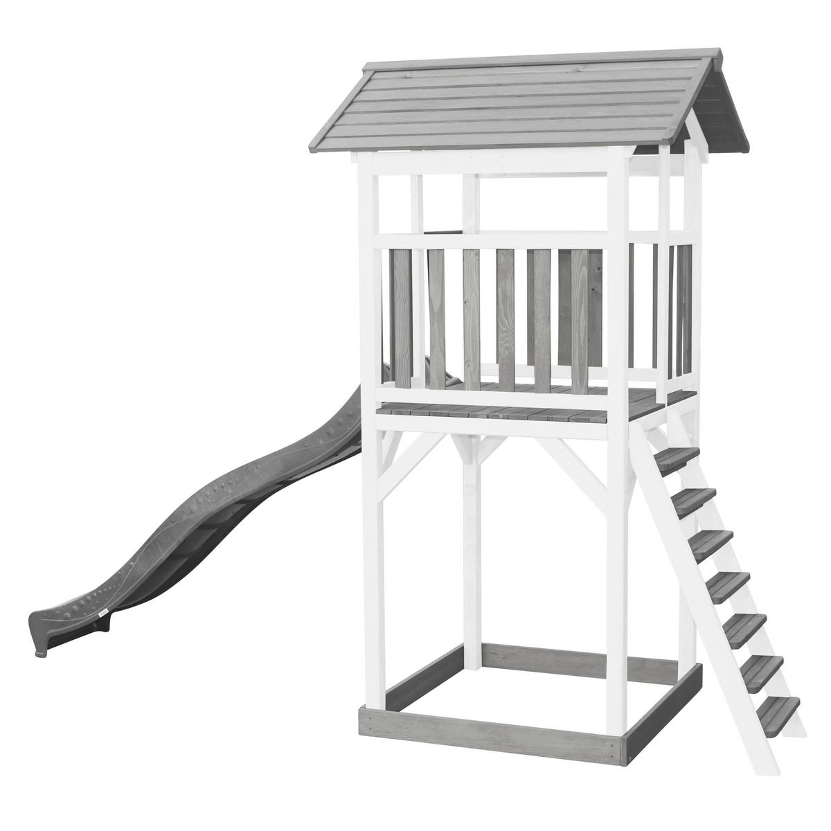 AXI Spielturm Beach Tower grau B/H/L: ca. 111x242x349 cm Beach Tower - grau (349,00/111,00/242,00cm) - AXI