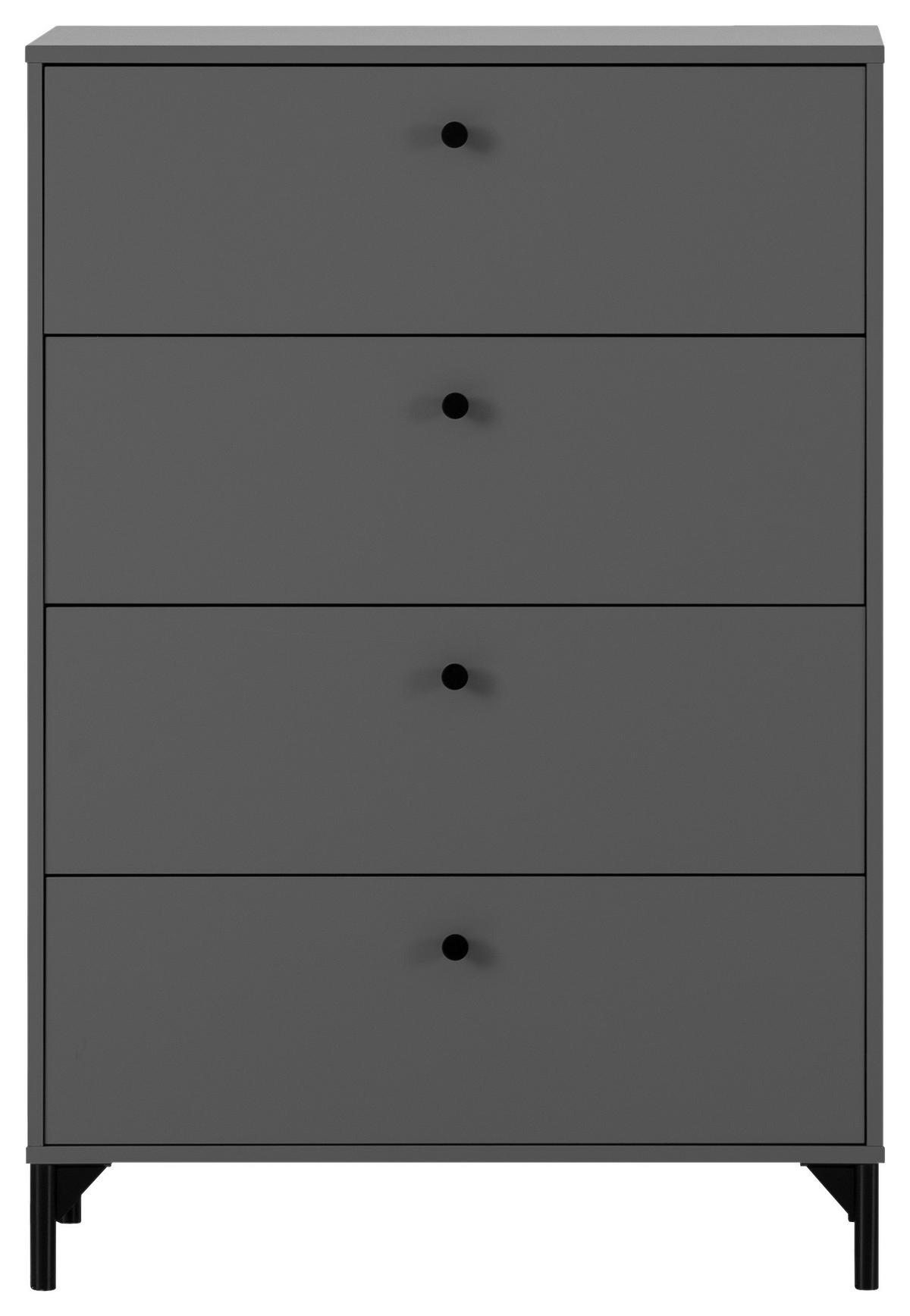 Kommode Smash anthrazit B/H/T: ca. 80,1x116,7x40 cm Smash - anthrazit (80,10/116,70/40,00cm) - Möbelpartner