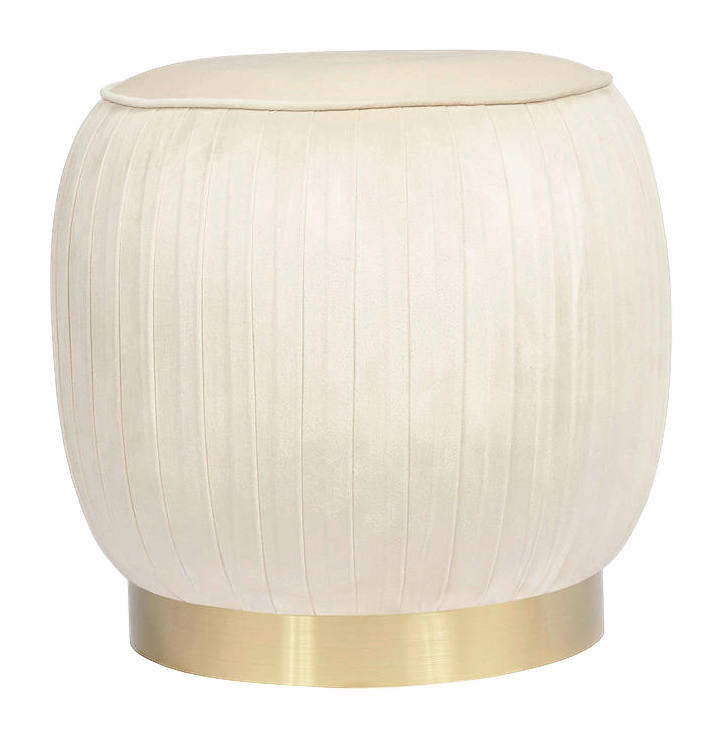 360 Living Hocker Lilje 101 creme H/D: ca. 42x43 cm Lilje 101 - creme (43,00/42,00cm) - 360 Living