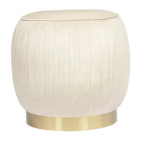 360 Living Hocker Lilje 101 creme H/D: ca. 42x43 cm Lilje 101 - creme (43,00/42,00cm) - 360 Living