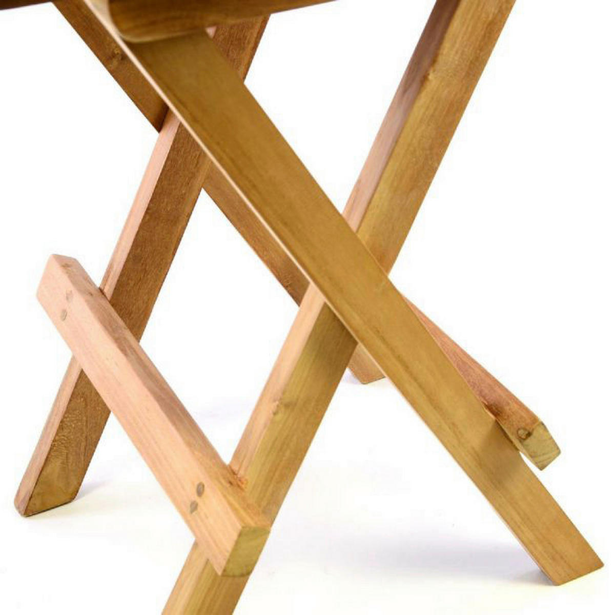 VCM Beistelltisch braun Teakholz B/H/T: ca. 40x51x7 cm Beistelltisch - braun (40,00/51,00/7,00cm) - VCM