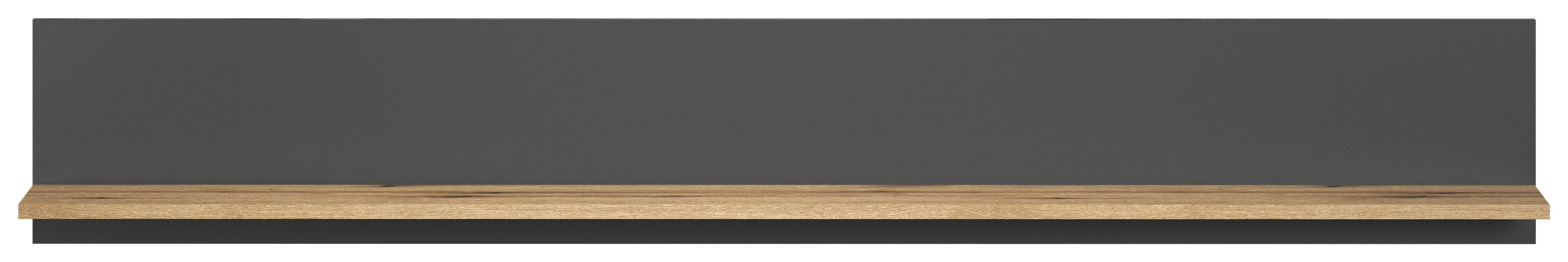 Wandboard Esteban anthrazit Eiche Evoke Coast Nachbildung B/H/T: ca. 167x25x17 cm Esteban - Eiche/anthrazit (167,00/25,00/17,00cm)