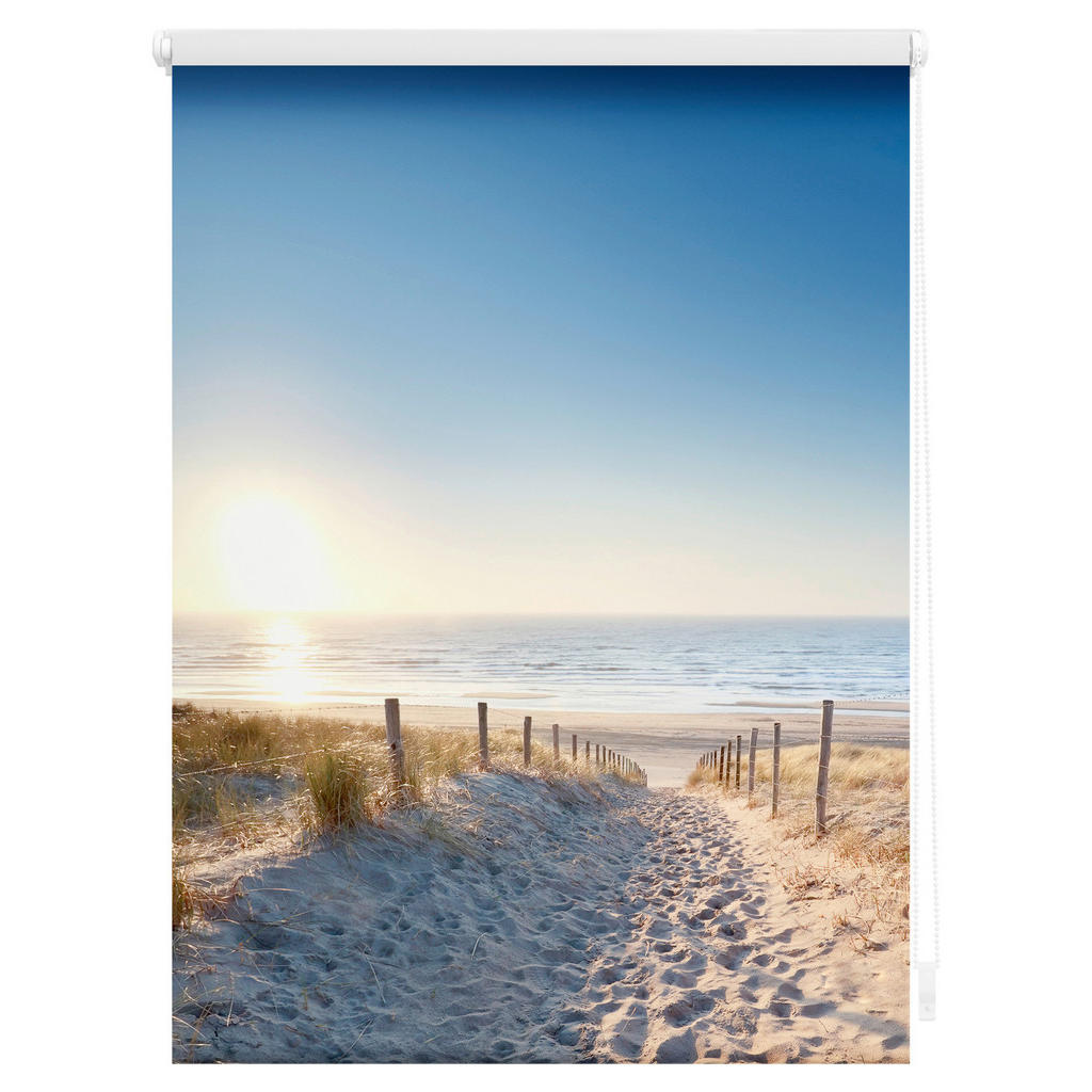 Thumbnail - LICHTBLICK Rollo Ostseestrand blau B/L: ca. 60x150 cm