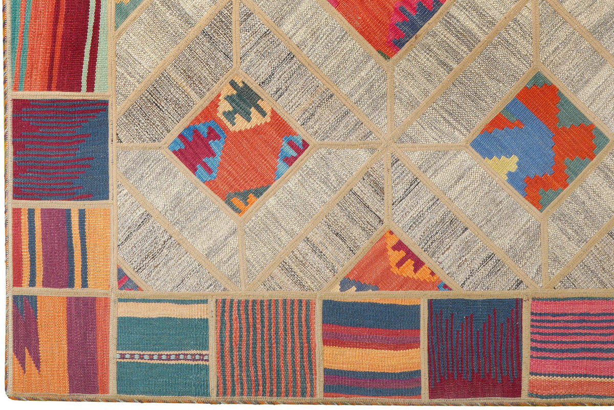 PersaTepp Teppich Kelim Tekkehdouz beige B/H/L: ca. 150x1x200 cm Kelim Tekkehdouz - beige (200,00/150,00/1,00cm) - PersaTepp