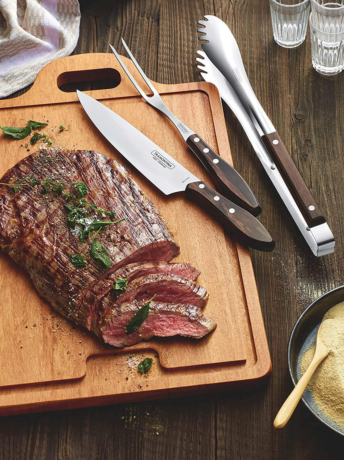 Tramontina Grill-Set Edelstahl Grillset_3tlg. - Tramontina