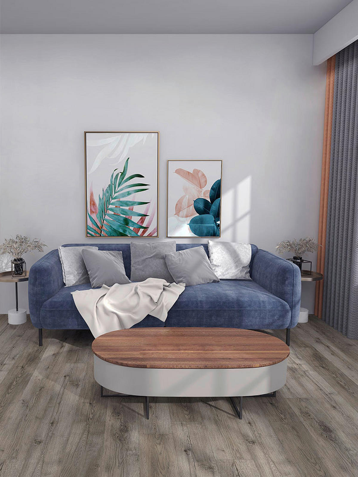 Check One Click-Vinylboden Terpe ca. 2,22 m² im Paket  B/L: ca. 18,2x122 cm pro Paket Terpe ca. 2,22 m² im Paket - (18,20/122,00cm) - Check One