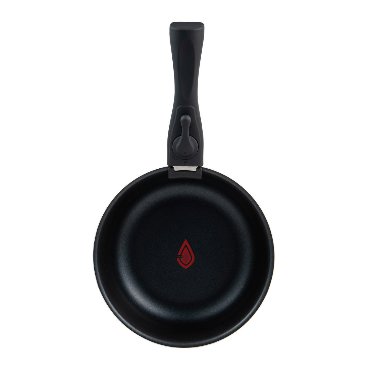 BERGNER Topfset CLICK & COOK schwarz Aluminium 4 tlg. CLICK & COOK - schwarz/silber (30,30/30,00/9,70cm) - BERGNER