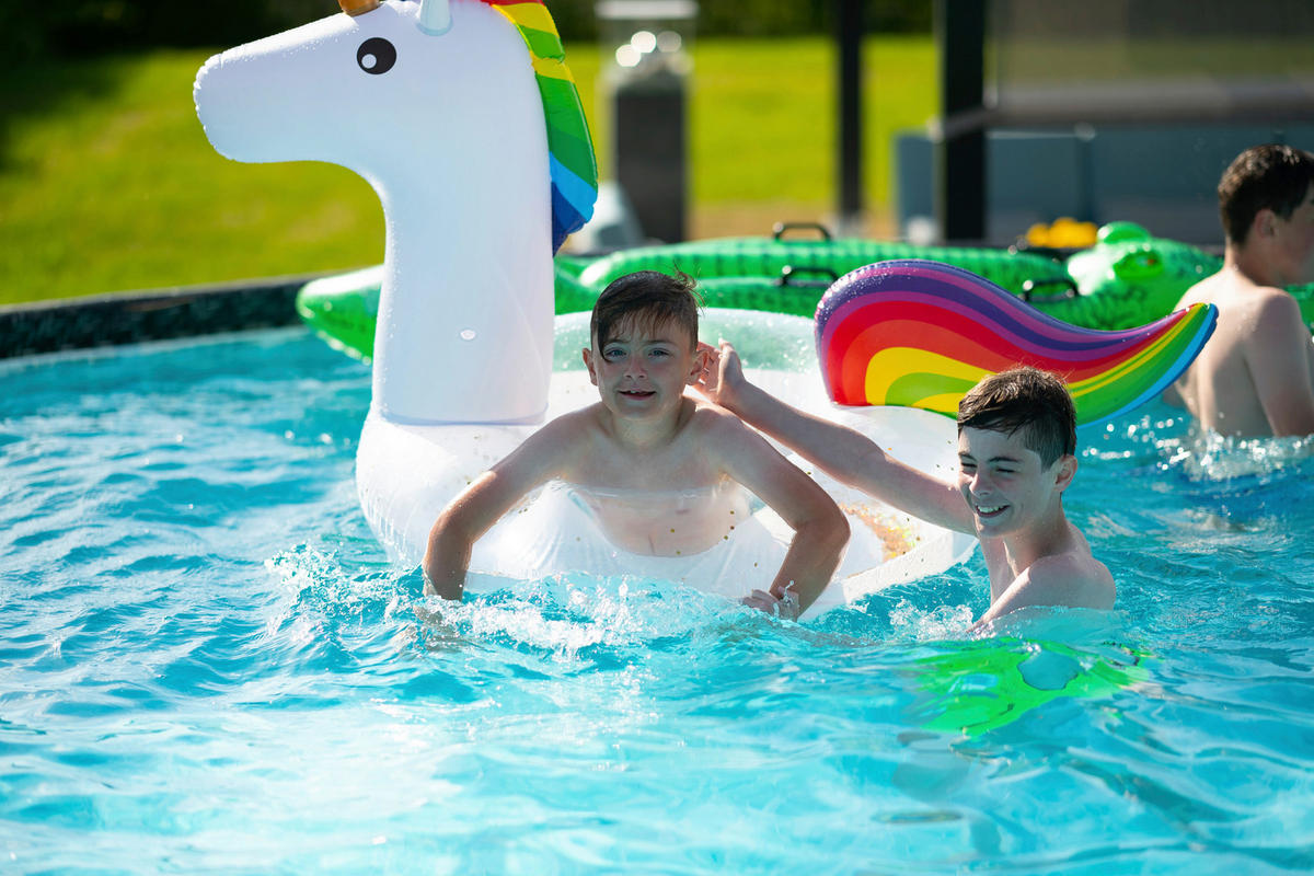 Summer Waves Poolset Elite H/D: ca. 132x549 cm Elite - grau (549,00/132,00cm) - Summer Waves
