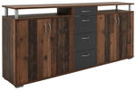Sideboard Maximo Old Wood Nachbildung B/h/t: Ca. 208x94x38 Cm Maximo - Alu/anthrazit (208,00/94,00/38,00cm)