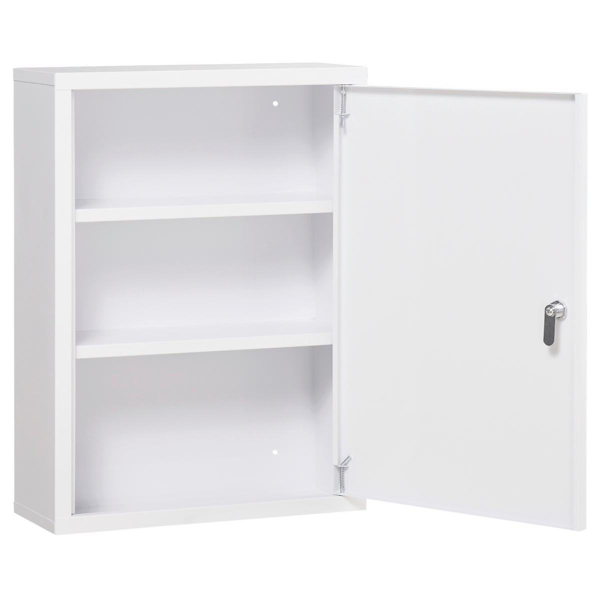 kleankin Medizinschrank weiß Edelstahl B/H/L: ca. 15x40x53,5 cm Medizinschrank - weiß (53,50/15,00/40,00cm) - kleankin