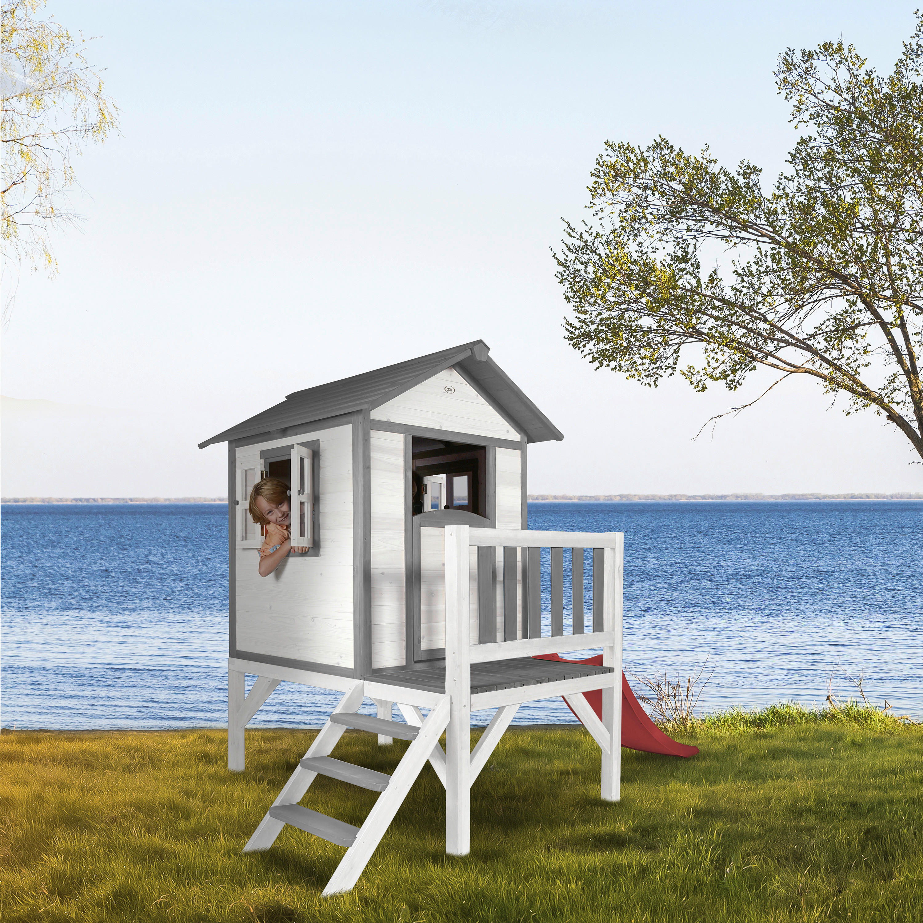 AXI Spielhaus Lodge XL grau B/H/T: ca. 2...
