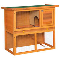 PawHut Kaninchenstall Kaninchenstall - (90,00/45,00/80,00cm) - PawHut