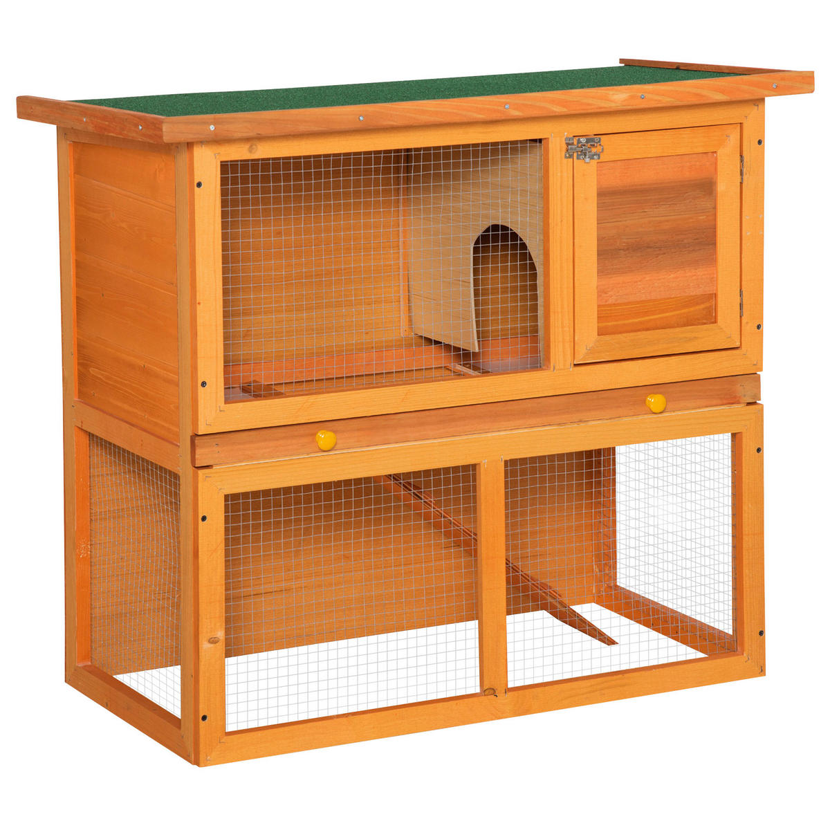 PawHut Kaninchenstall Kaninchenstall - (90,00/45,00/80,00cm) - PawHut