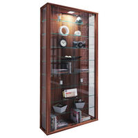 Vitrine Vitrosa Maxi nussbaum Nachbildung Holzwerkstoff Glas B/H/T: ca. 59x113x18 cm Vitrosa Maxi - nussbaum (59,00/113,00/18,00cm) - VCM Möbel