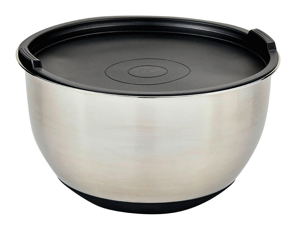 Kesper Rührschüssel schwarz Edelstahl Rührschüssel mit Deckel - schwarz - Kesper