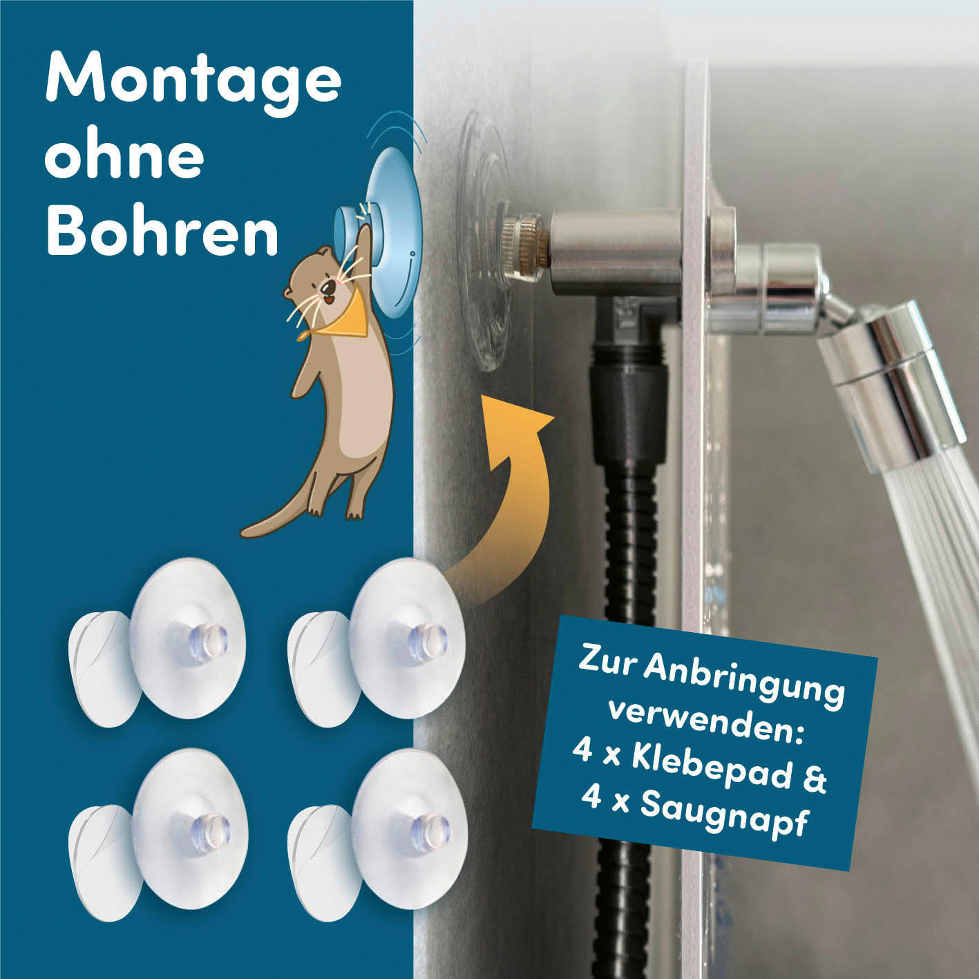 Kinderdusche weiß Kinderdusche_Wal_fredis - blau/weiß (30,00/10,00/40,00cm) - fredis