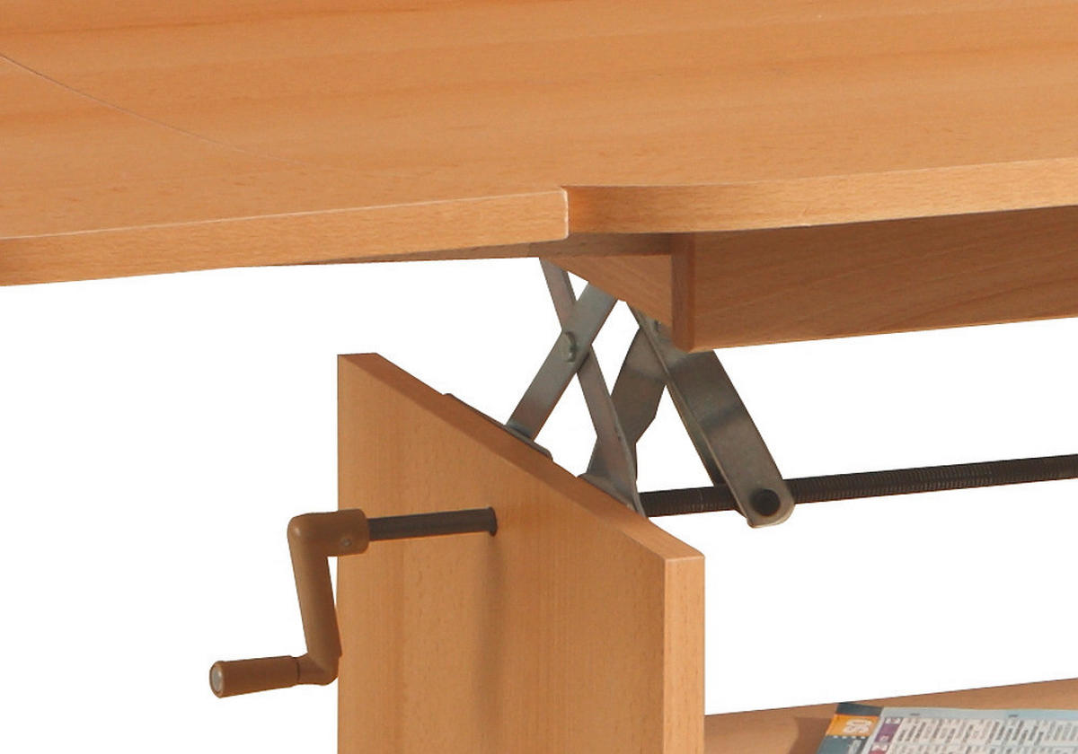 Hela Couchtisch Babsi III buche B/H/T: ca. 107x53x67 cm Babsi III - buche/schwarz (107,00/53,00/67,00cm) - Hela