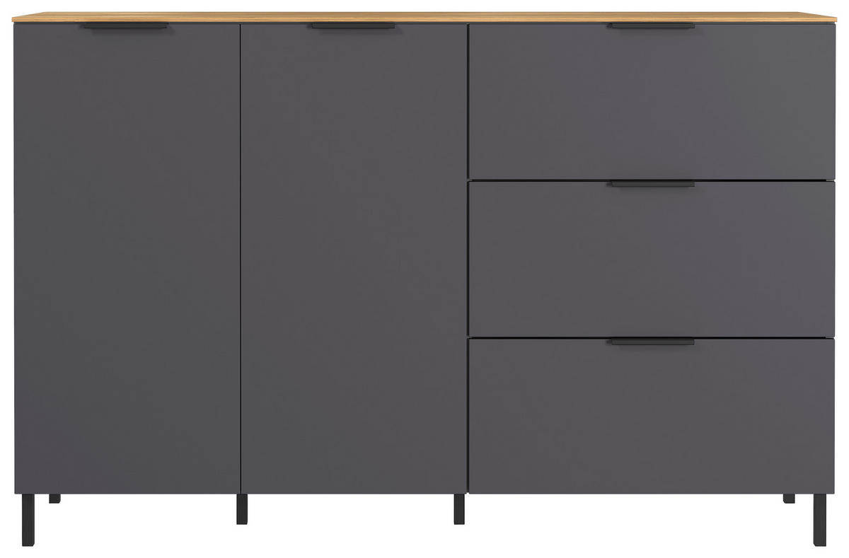 Sideboard B/H/T: ca. 151x98x40 cm Sideboard 1475 - Graphit (151,00/98,00/40,00cm)