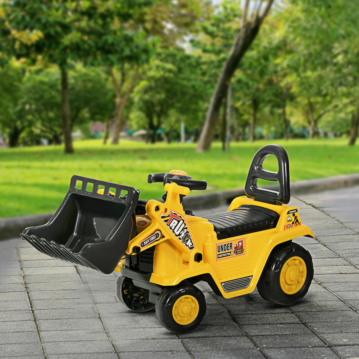 HOMCOM Trettraktor B/H/L: ca. 26,5x39x80 cm Trettraktor - (80,00/26,50/39,00cm) - HOMCOM