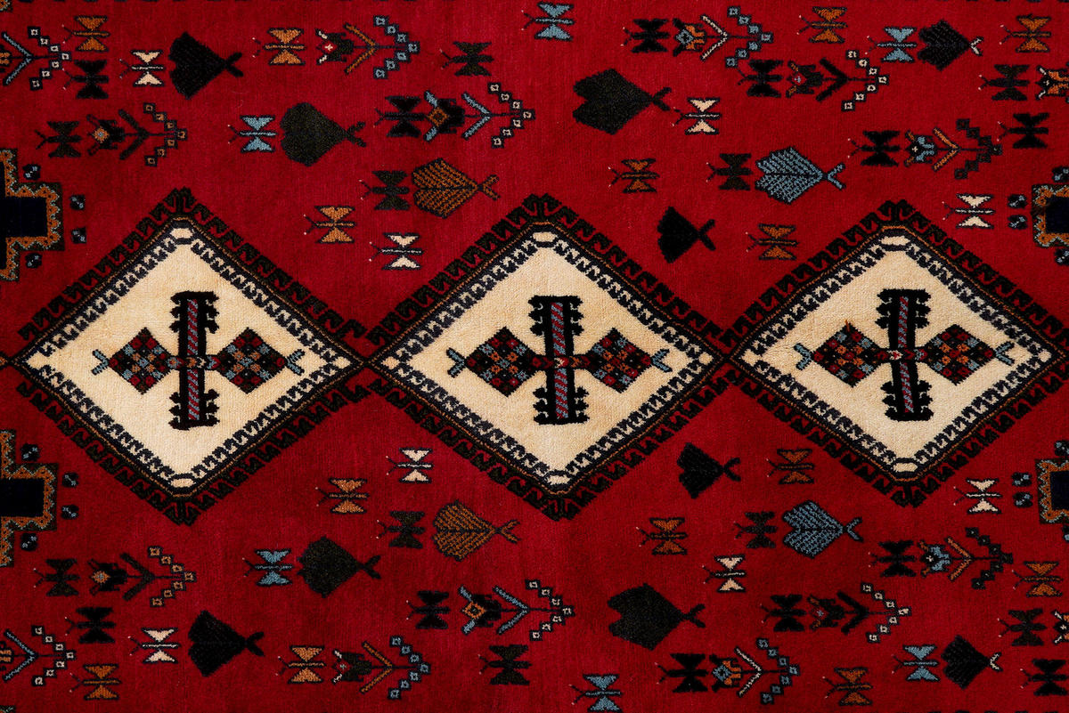 PersaTepp Teppich Afshar rot B/H/L: ca. 163x1x234 cm Afshar - beige/rot (234,00/163,00/1,00cm) - PersaTepp