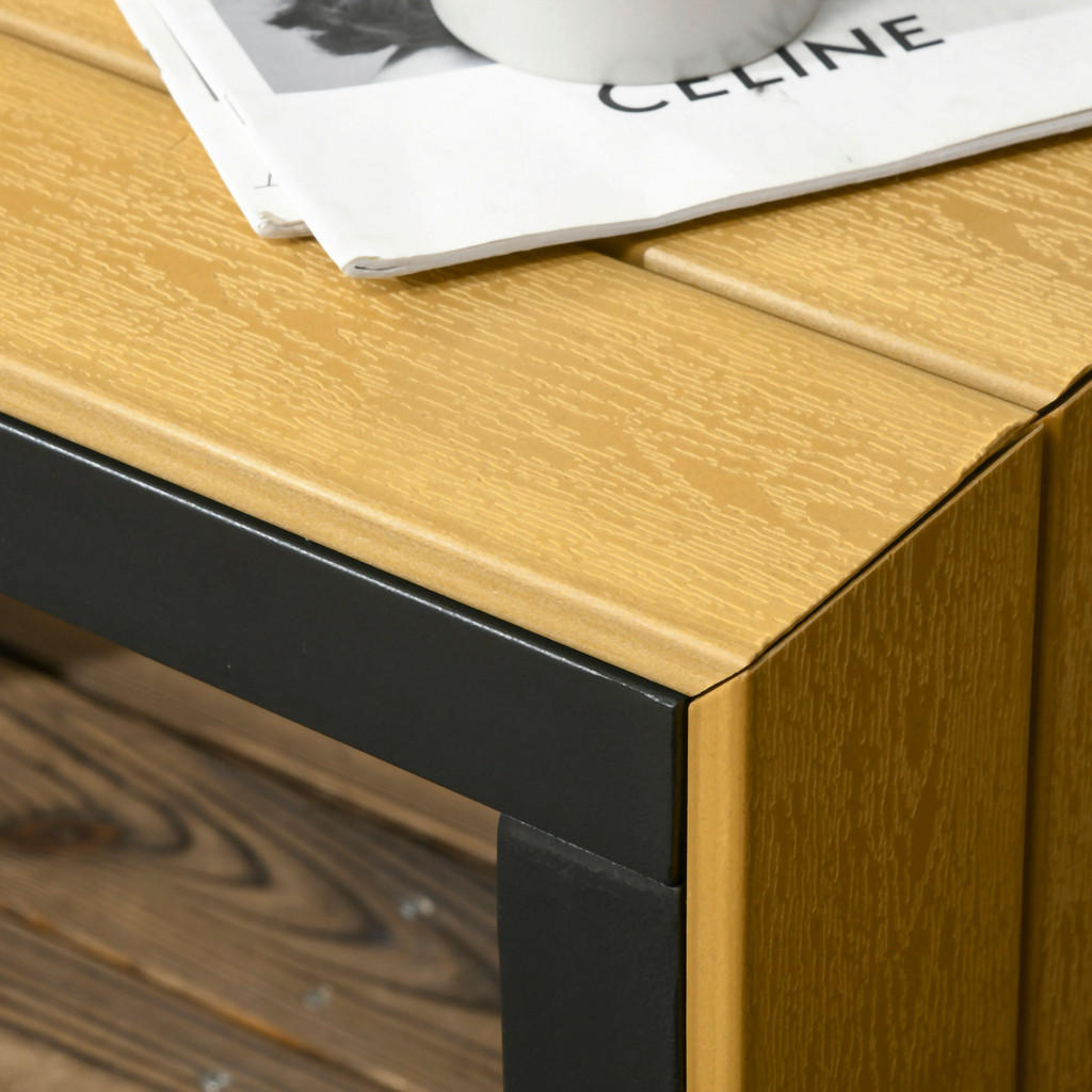 Thumbnail - Outsunny Gartensitzgruppe hellgrau Aluminium B/H/L: ca. 78x72x150 cm