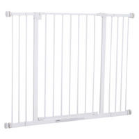 PawHut Türschutzgitter weiß Kunststoff B/H/T: ca. 107x76x4 cm Türschutzgitter - weiß (107,00/76,00/4,00cm) - PawHut
