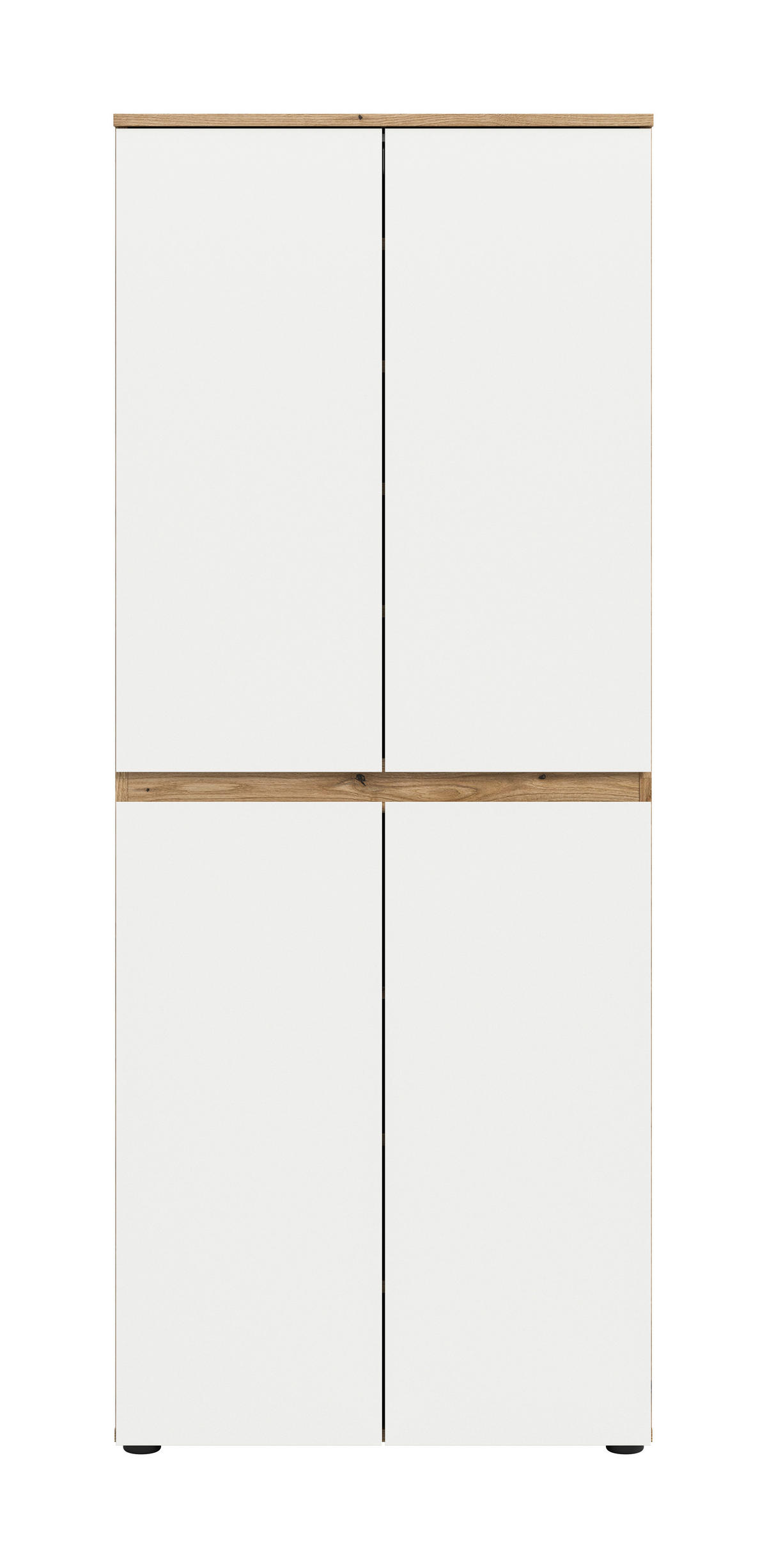 Schrank SCARPA Evoke Oak Nachbildung weiß B/H/T: ca. 70x175x37 cm SCARPA - weiß (70,00/175,00/37,00cm) - xonox.home