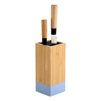 Kesper Messerblock Messerblock - braun/blau (10,00/10,00/23,00cm) - Kesper