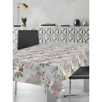 Milano Abwaschbarer Tischbelag Frühjahrsblume rosé B: ca. 140 cm Frühjahrsblume - rosé/grau (140,00cm) - Milano