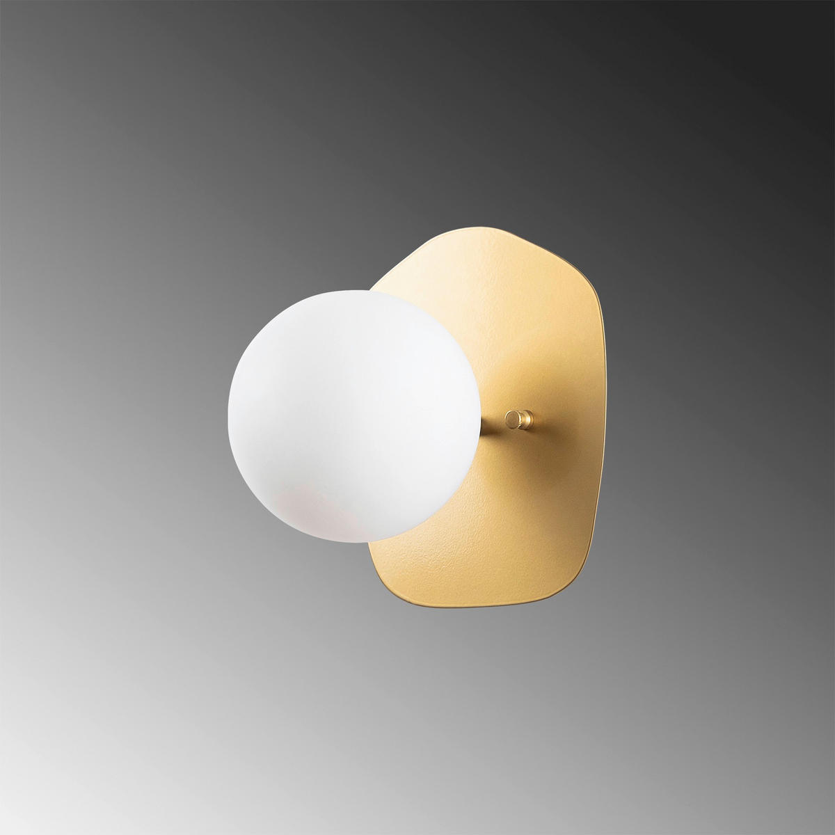 Opviq Wandleuchte gold Glas Metall B/H/L: ca. 25x25x20 cm E14 1 Brennstellen Well - gold (20,00/25,00/25,00cm) - Opviq