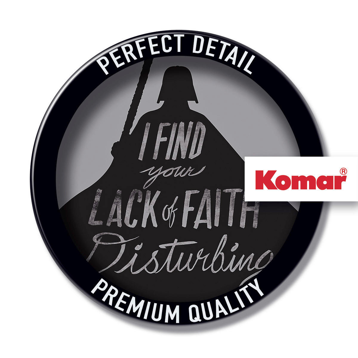 Komar Poster Star Wars Silhouette Quotes Vader Star Wars B/L: ca. 50x70 cm Star Wars Silhouette Quotes Vader - (50,00/70,00cm) - Komar