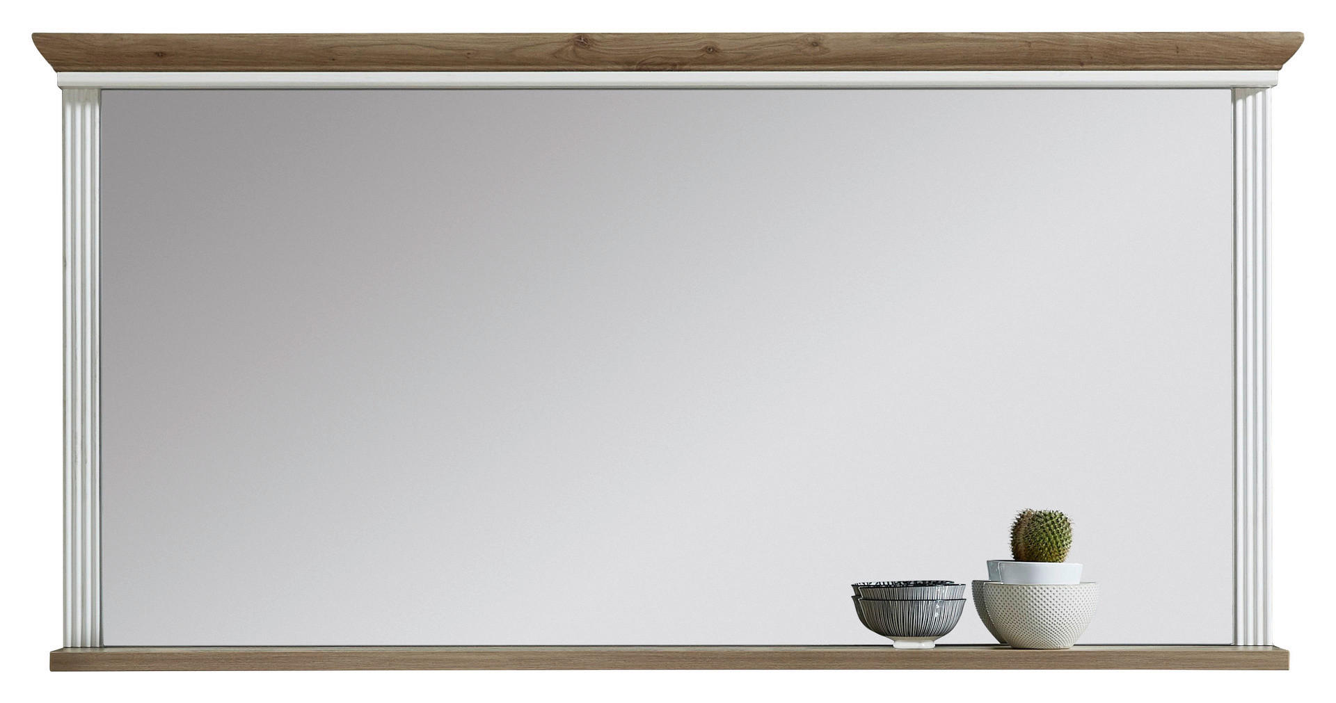 Wandspiegel Jasmin Eiche Artisan Nachbildung B/H/T: ca. 142x74x16 cm Jasmin - Eiche (142,00/74,00/16,00cm)