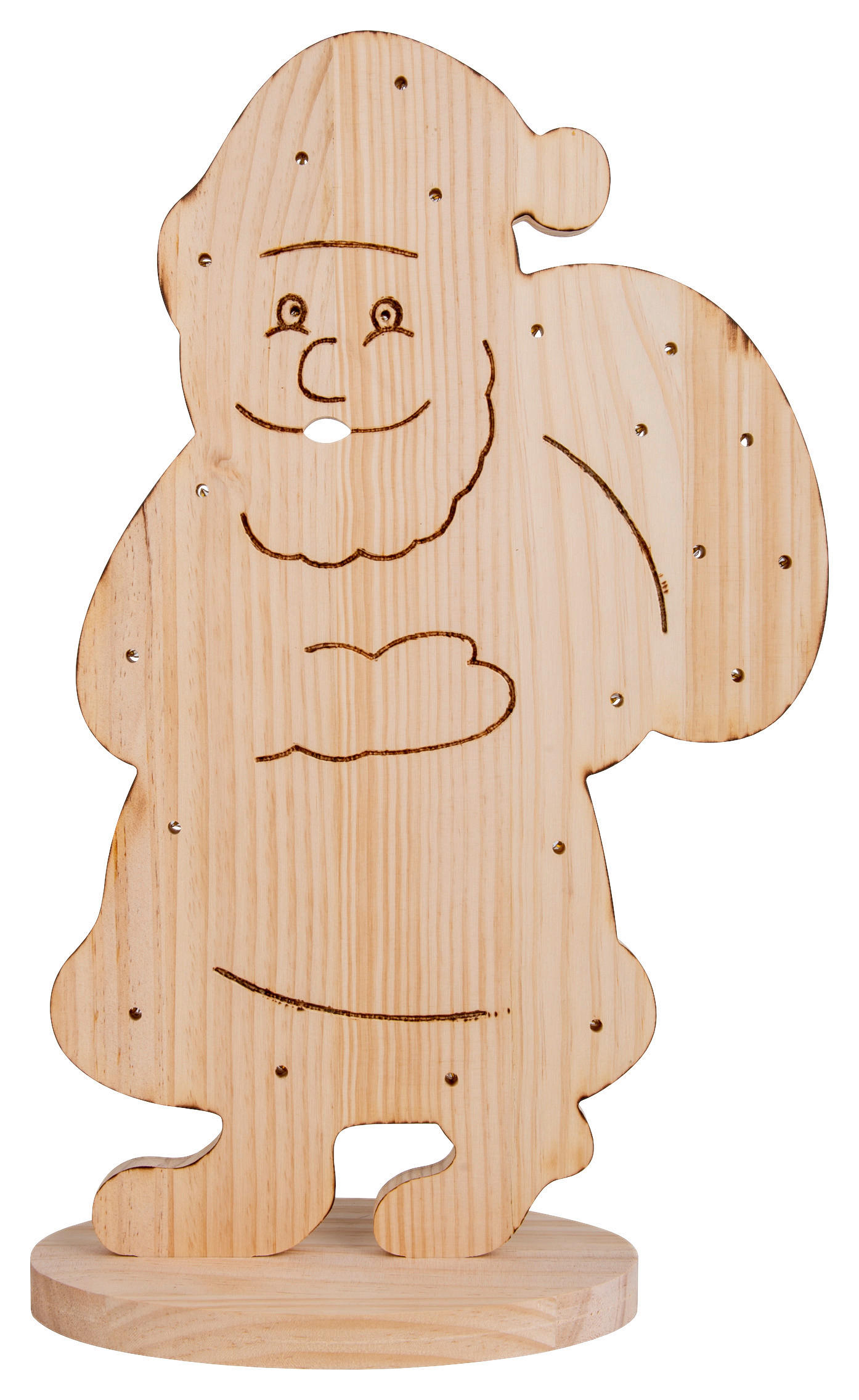 Näve Leuchten LED-Dekoleuchte Santa natur Holz B/H/T: ca. 17x80x37,7 cm Santa - natur (17,00/80,00/37,70cm) - Näve Leuchten
