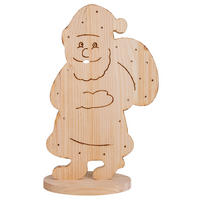 Näve Leuchten LED-Dekoleuchte Santa natur Holz B/H/T: ca. 17x80x37,7 cm Santa - natur (17,00/80,00/37,70cm) - Näve Leuchten