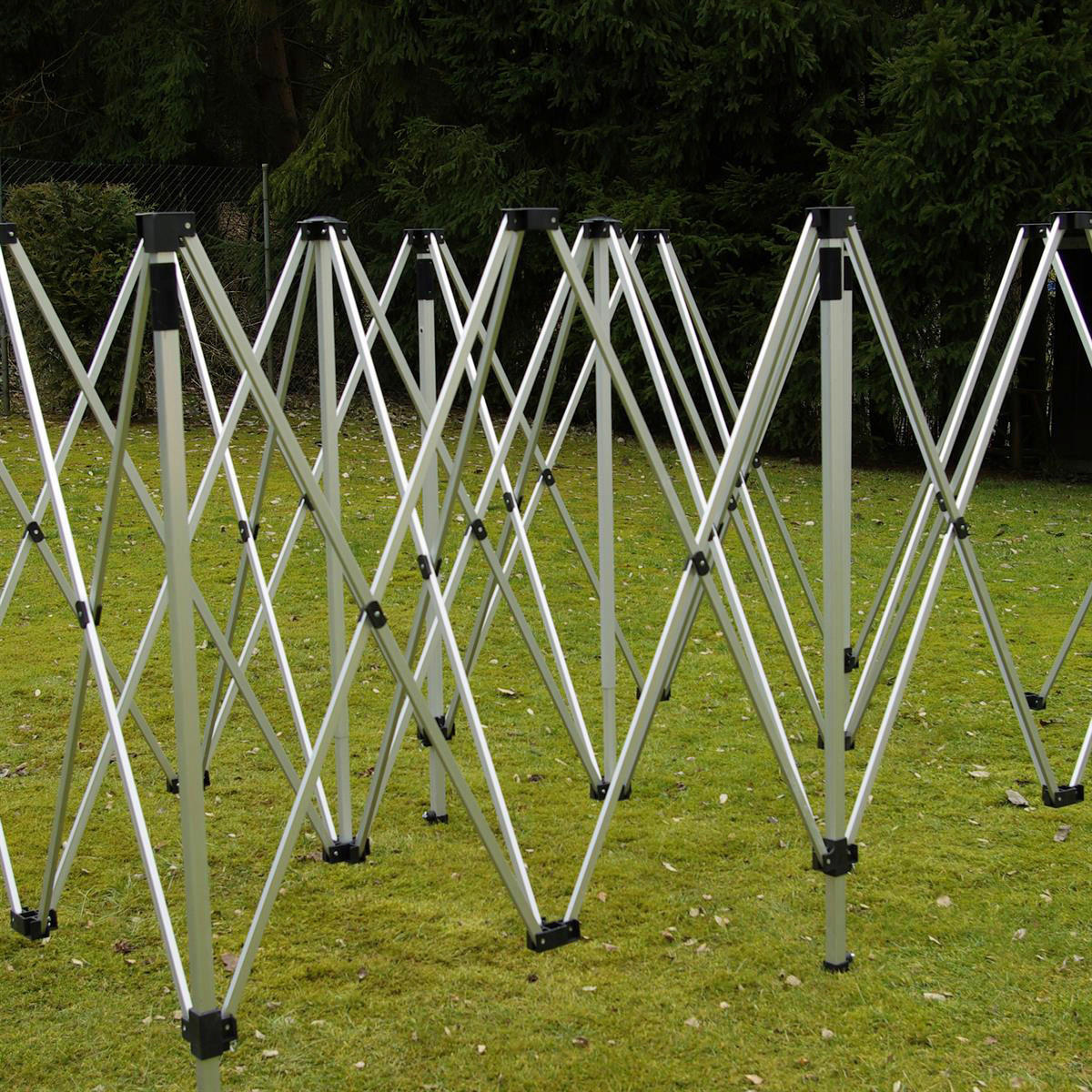 VCM Pavillon PROFI braun Polyester-Mischgewebe B/H/L: ca. 600x220x300 cm PROFI - braun (300,00/600,00/220,00cm) - VCM