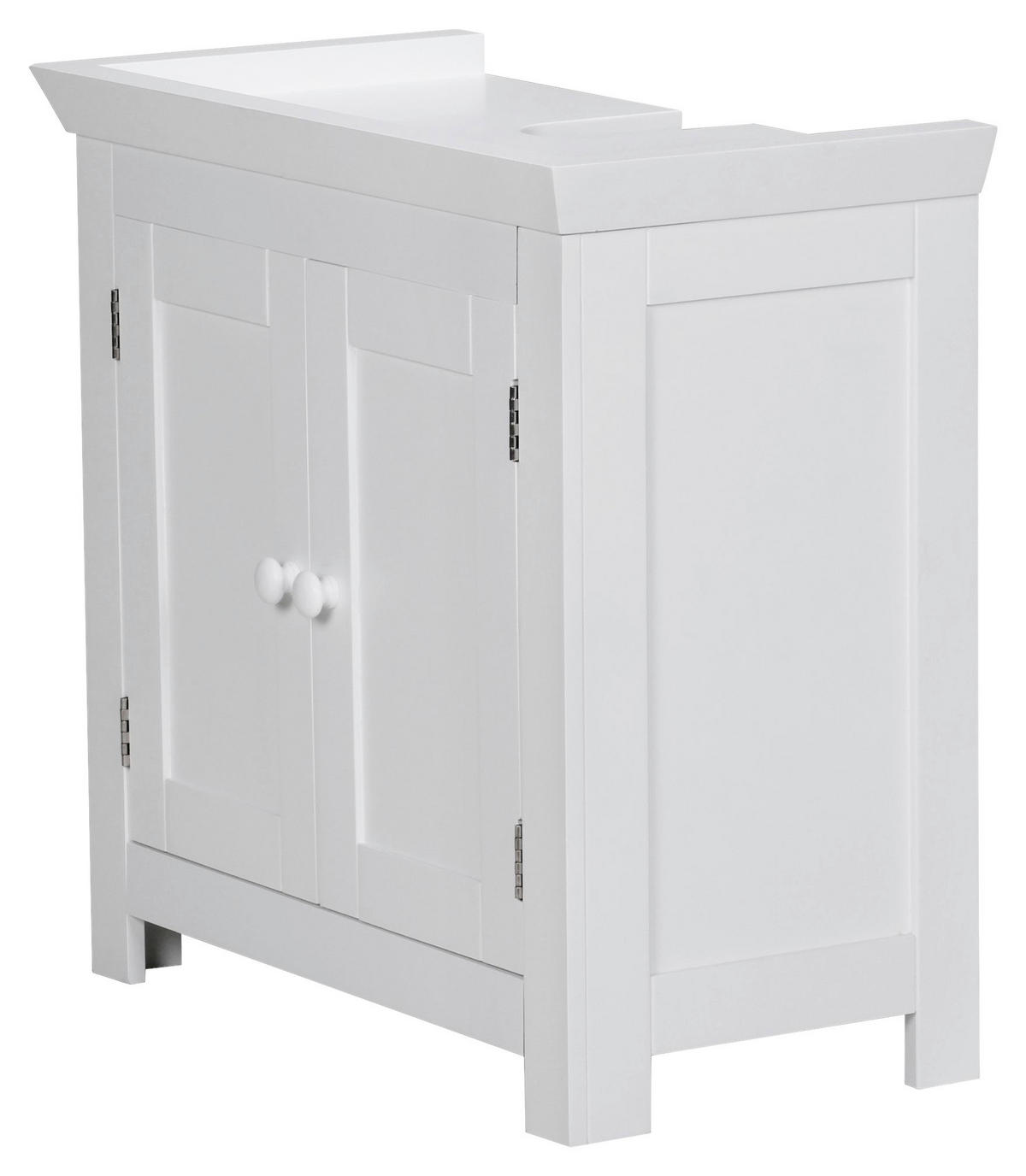 Waschbeckenunterschrank weiß B/H/T: ca. 30x56x57 cm Waschbeckenunterschrank - weiß (30,00/56,00/57,00cm) - Wohnling