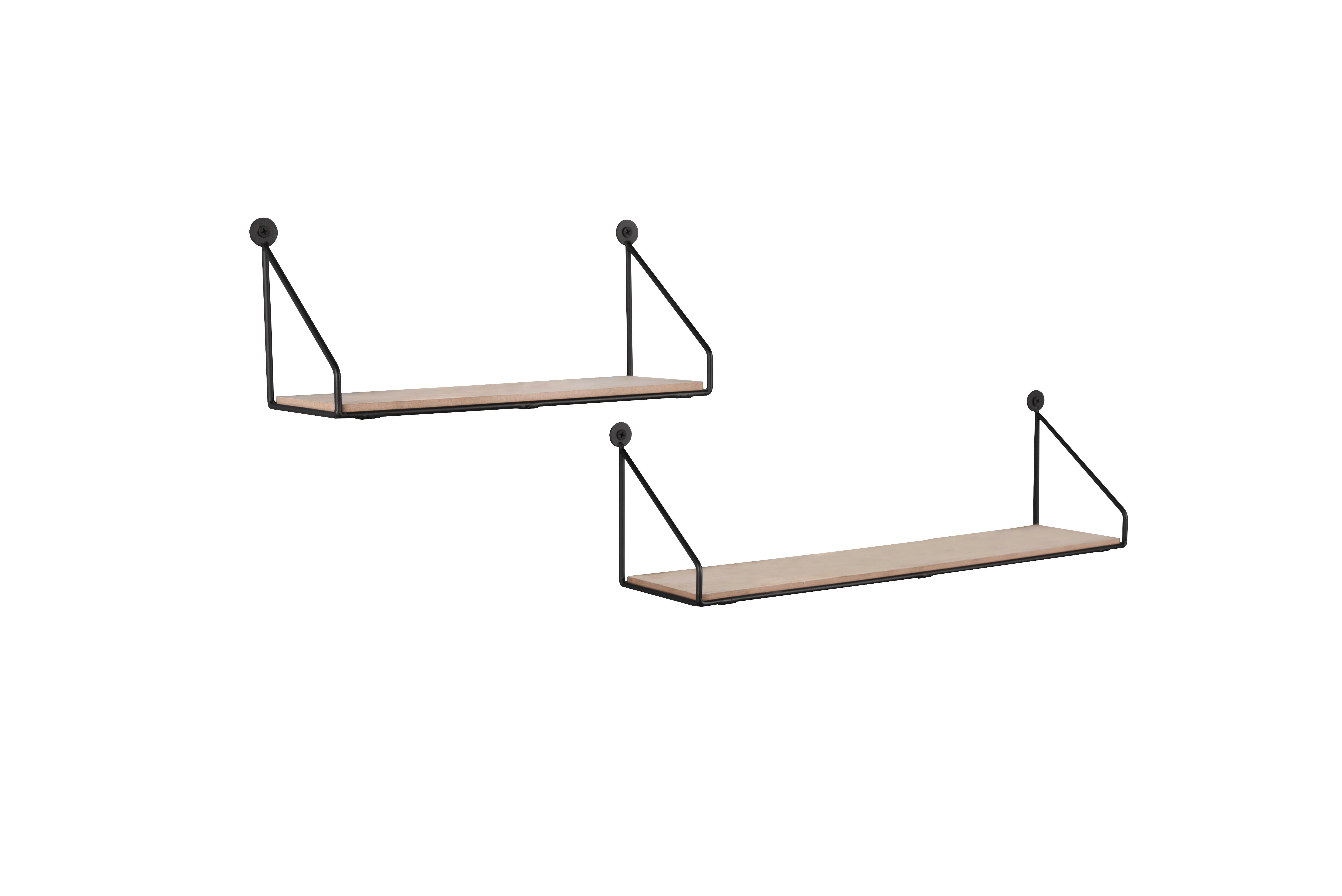 Wandregal Sabrina schwarz B/H/T: ca. 30x13x11 cm Sabrina - schwarz (30,00/13,00/11,00cm)