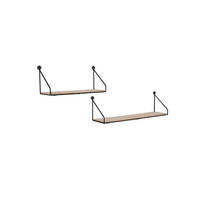Wandregal Sabrina schwarz B/H/T: ca. 30x13x11 cm Sabrina - schwarz (30,00/13,00/11,00cm)