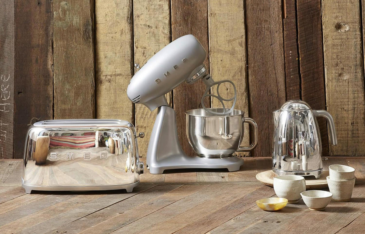 SMEG Küchenmaschine silber Aluminium Edelstahl B/H/L: ca. 24x45x41 cm Multifunktionsküchenmaschine - silber (41,00/24,00/45,00cm) - SMEG