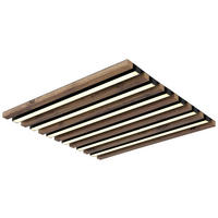 GLOBO LED-Deckenleuchte HAYDEN 67347D2 schwarz MDF Metall Kunststoff B/H/L: ca. 45x5x45 cm 1 Brennstellen HAYDEN - schwarz (45,00/45,00/5,00cm) - GLOBO