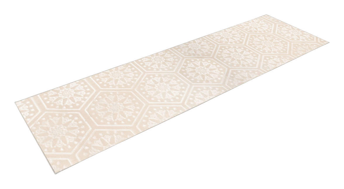 360Living Teppich Monroe creme B/L: ca. 80x300 cm Monroe - creme (80,00/300,00cm) - 360Living